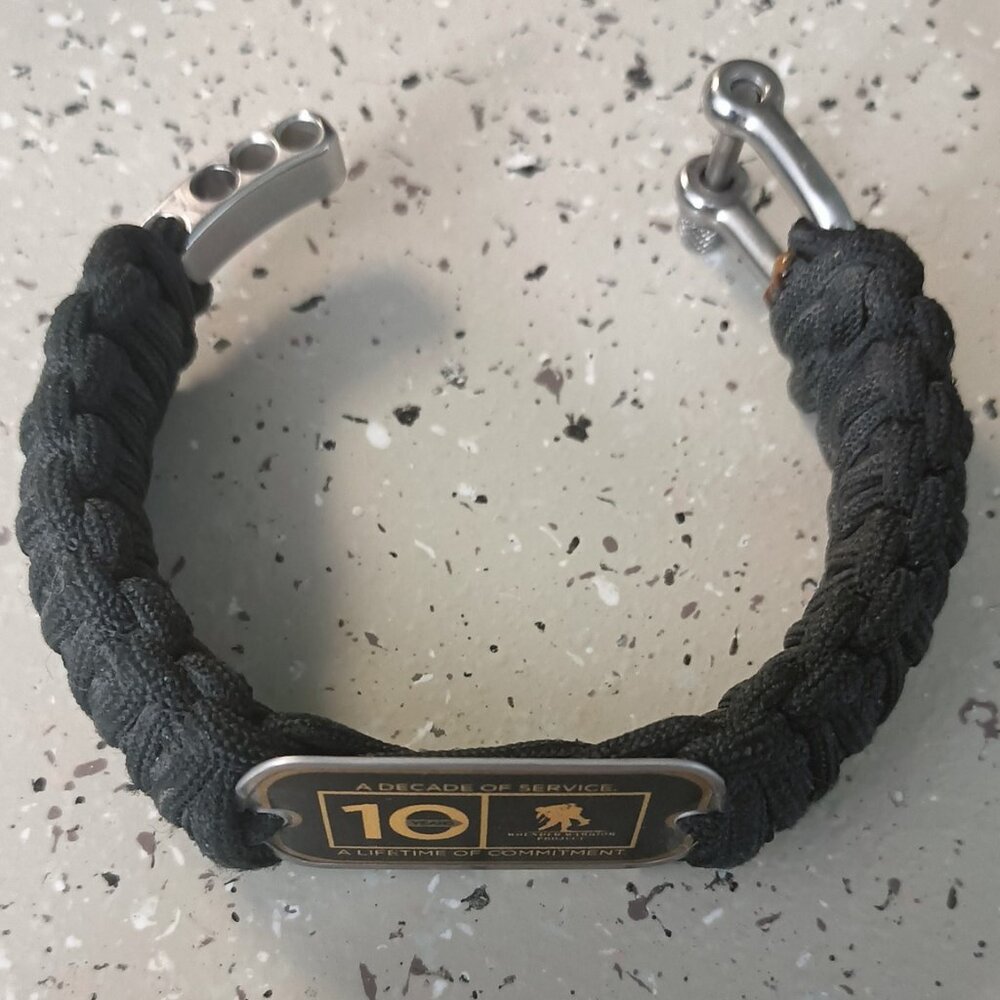 Survival Straps Wounded Warrior 10 Year Anniversary Paracord Bracelet. - Picture 5 of 7